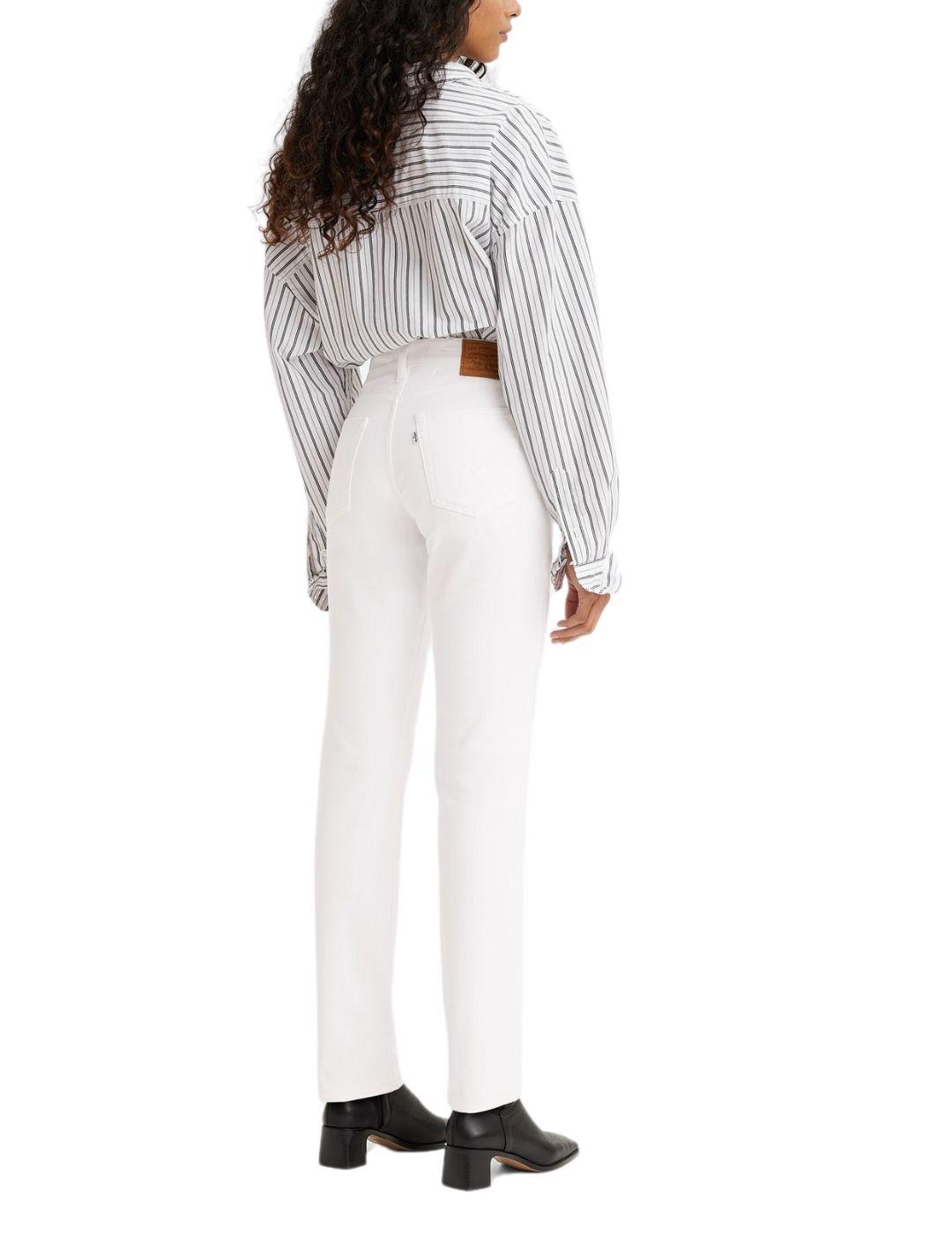 Pantalón Levi's® 724 High Rise Straight Western White mujer