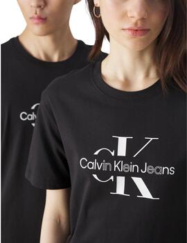 Camiseta Calvin Klein slim fit de algodón con monograma