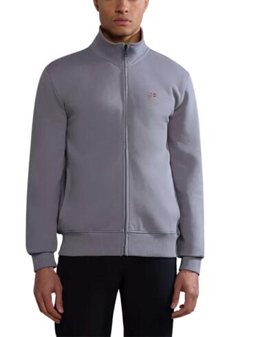 Sudadera Napapijri Balis con cremallera para hombre en gris