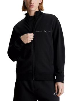 Sudadera con cremallera Calvin Klein con logo para hombre