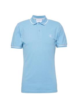 Polo Calvin Klein slim elástico de manga corta para hombre