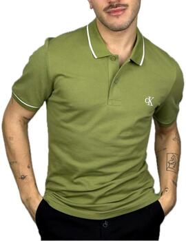 Polo Calvin Klein slim elástico de manga corta para hombre