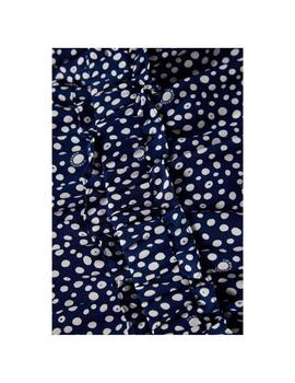 Mono Lion of Porches con tejido fluido y estampado de topos