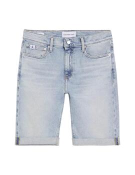 Short Calvin Klein slim fit en denim elástico para hombre