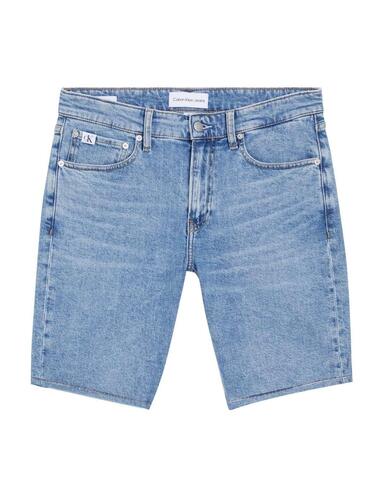 Short Calvin Klein regular fit en denim elástico para hombre