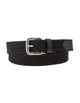 Cinturón Levi's® de tejido elástico OV unisex de color negro