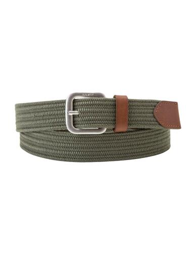 Cinturón Levi's® de tejido elástico OV unisex de color verde