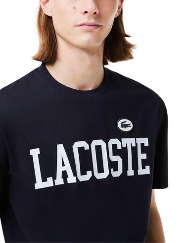 Camiseta Lacoste de manga corta con logotipo en el pecho