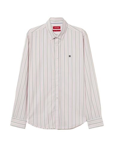 Camisa Lion of Porches de popelin a rayas manga larga hombre