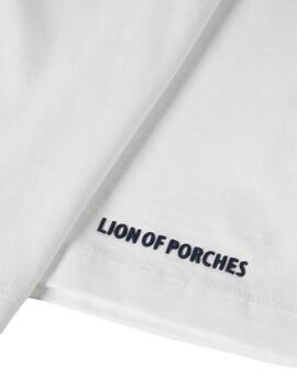 Camiseta Lion of Porches básica con cuello a pico de mujer