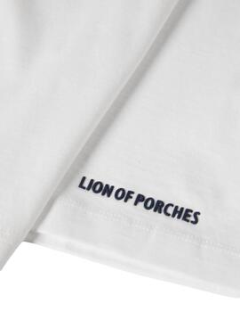 Camiseta Lion of Porches básica con cuello a pico de mujer