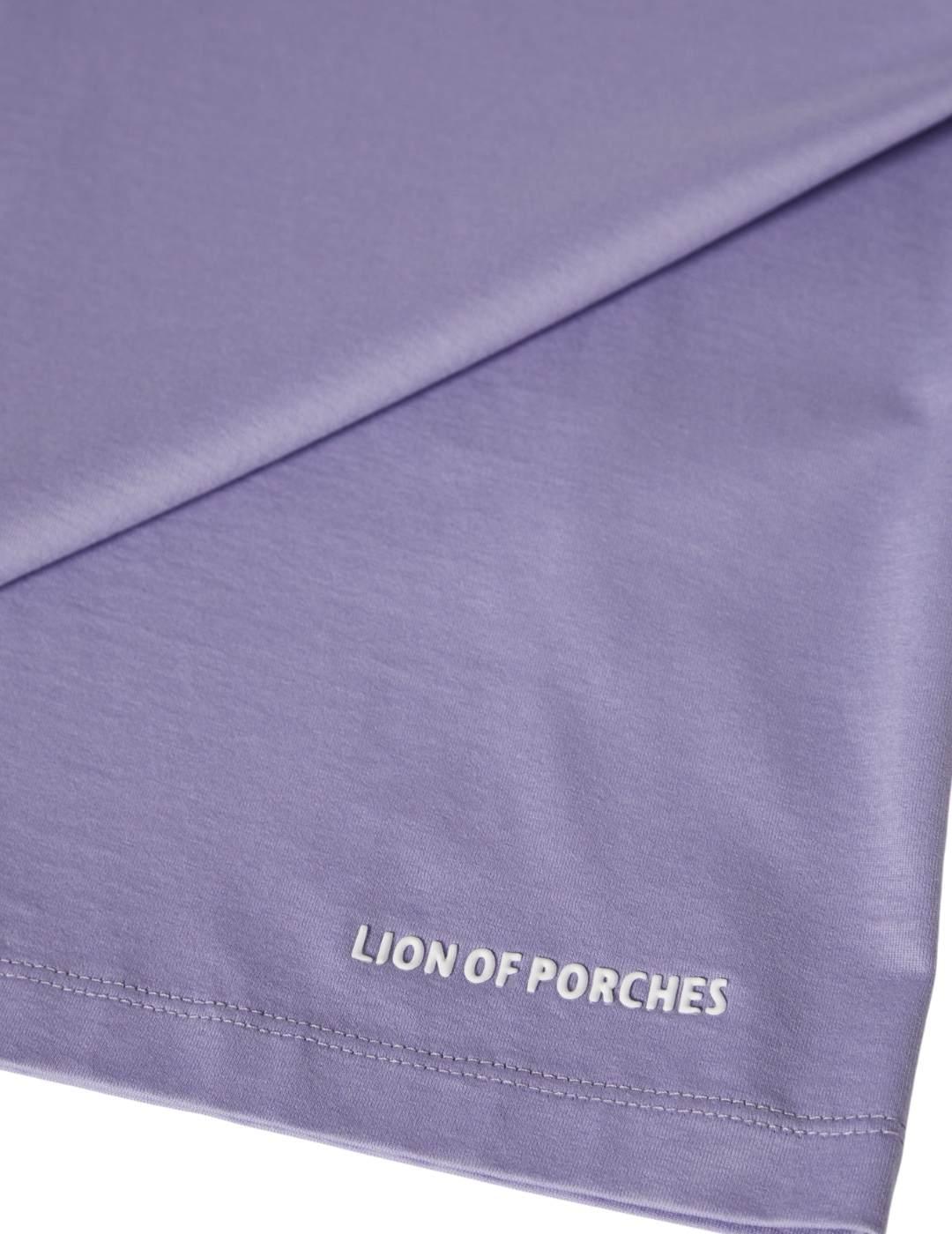 Camiseta Lion of Porches básica con cuello a pico de mujer