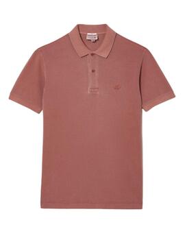 Polo Lacoste de pique de algodon classic fit rosa unisex