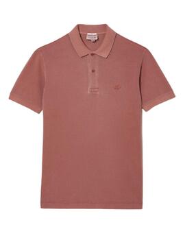 Polo Lacoste de pique de algodon classic fit rosa unisex