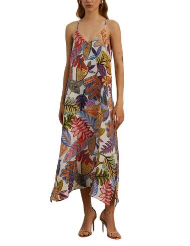 Vestido Lion of Porches con estampado tropical