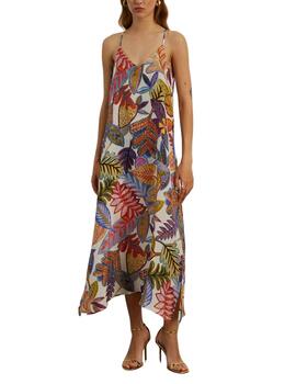 Vestido Lion of Porches con estampado tropical