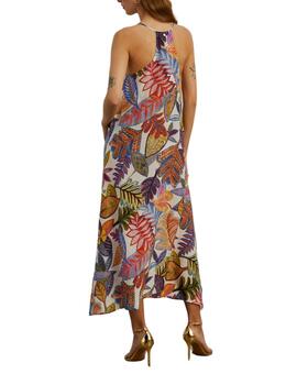 Vestido Lion of Porches con estampado tropical