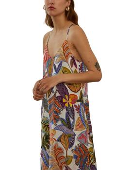 Vestido Lion of Porches con estampado tropical