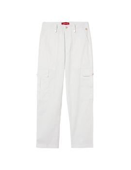 Pantalón cargo Lion of Porches en blanco para mujer