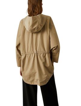 Parka oversize Lion of Porches con capucha de mujer