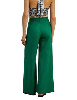 Pantalón palazzo Lion of Porches de lino para mujer
