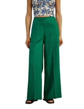 Pantalón palazzo Lion of Porches de lino para mujer