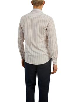 Camisa Lion of Porches de popelin a rayas manga larga hombre