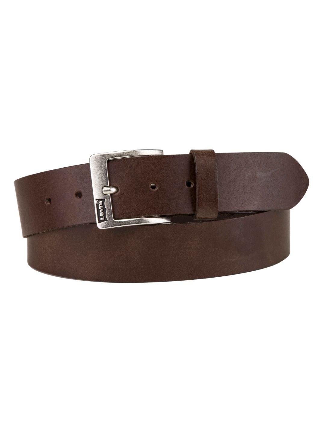 Cinturón Levi's® marrón de cuero unisex