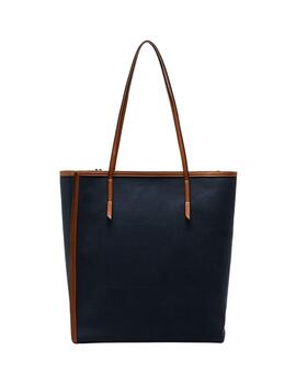 Bolso shopper Lion of Porches de lona azul marino de mujer