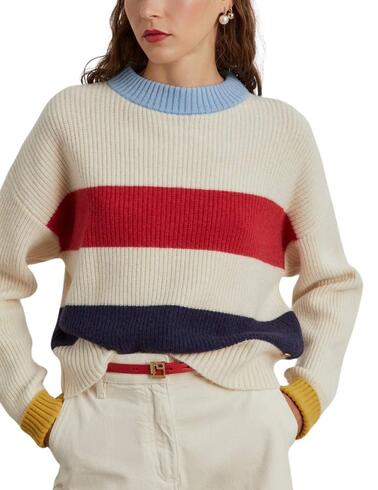 Lion of Porches jersey a rayas lana y cashmere muj