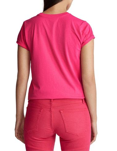 Camiseta Polo Ralph Lauren básica cuello redondo mujer