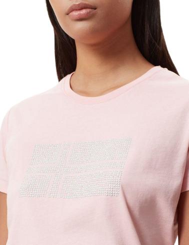 Camiseta Napapijri Sefro azul para mujer manga corta