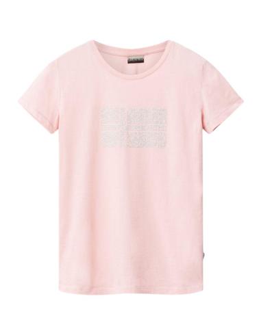 Camiseta Napapijri Sefro azul para mujer manga corta