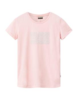 Camiseta Napapijri Sefro azul para mujer manga corta