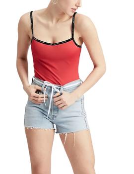 Body Levis Paige Bodysuit Brilliant Red