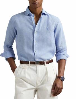Camisa Polo Ralph Lauren de hombre de lino de manga larga