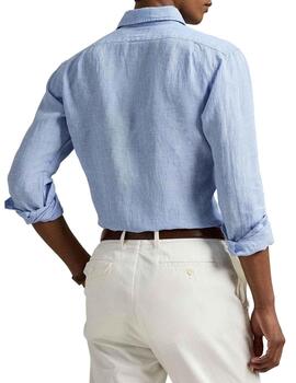 Camisa Polo Ralph Lauren de hombre de lino de manga larga