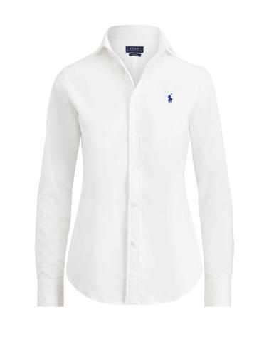 Camisa Polo Ralph Lauren popelín blanca