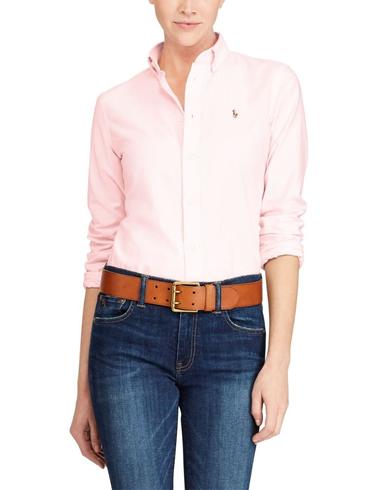 Camisa Polo Ralph Lauren de oxford de algodón de mujer