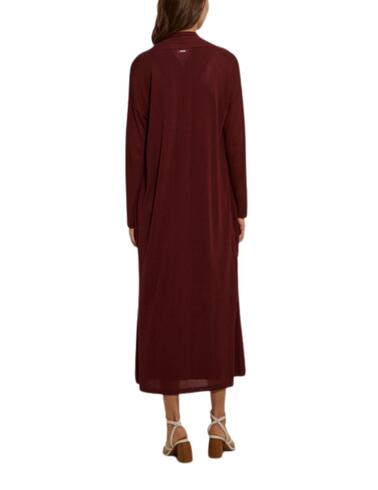 Cárdigan largo Lion of Porches abierto en punto de mujer