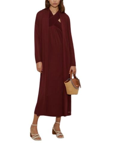 Cárdigan largo Lion of Porches abierto en punto de mujer