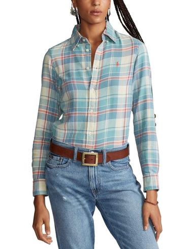 Camisa Polo Ralph Lauren para mujer de cuadros