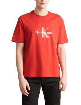 Camiseta Calvin Klein con logo impreso en el pecho de hombre