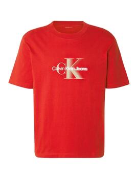 Camiseta Calvin Klein con logo impreso en el pecho de hombre