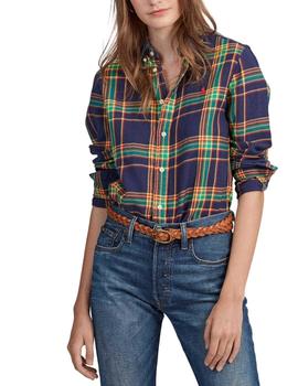 Camisa Polo Ralph Lauren de algodón a cuadros para mujer