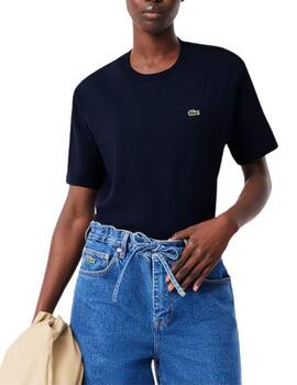 Camiseta Lacoste de mujer de punto de algodón pima holgada