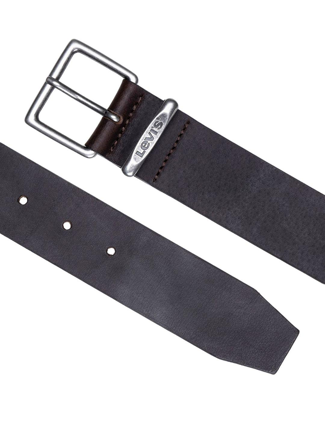 Cinturón Levi's® Keeper de cuero unisex en marrón