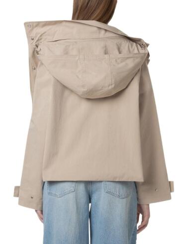 Chaqueta Calvin Klein de mujer holgada con capucha de nailon