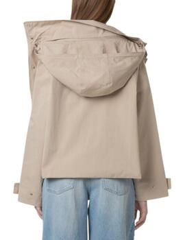 Chaqueta Calvin Klein de mujer holgada con capucha de nailon