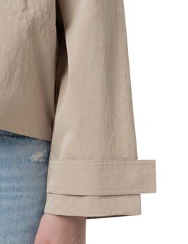 Chaqueta Calvin Klein de mujer holgada con capucha de nailon